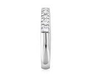 French Pavè Set Round Diamond Wedding Ring in 14k White Gold (0.50 ct. tw.) - Iris + Mill