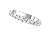 French Pavè Set Round Diamond Wedding Ring in 14k White Gold (0.50 ct. tw.) - Iris + Mill