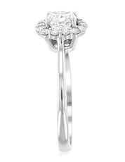 Halo Cushion Diamond Engagement Ring in 14k White Gold (1.28 ct. tw.) - Iris + Mill