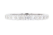 Petite Diamond Wedding Ring in 14k White Gold - Iris + Mill
