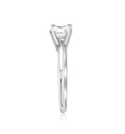 Princess Cut Diamond Solitaire Engagement Ring in 14k White Gold - Iris + Mill